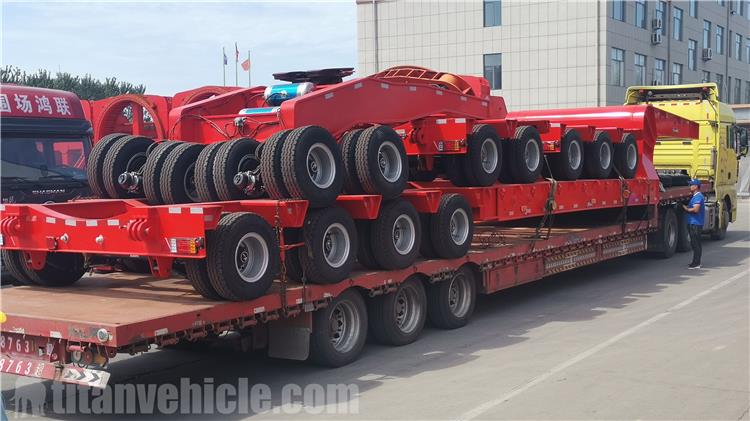 9 Axle Extendable Low Bed Trailer for Sale In Kazakhstan