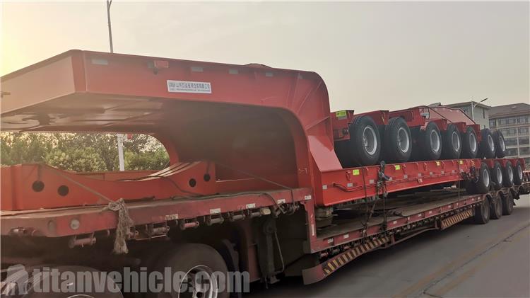 9 Axle Extendable Low Bed Trailer for Sale In Kazakhstan