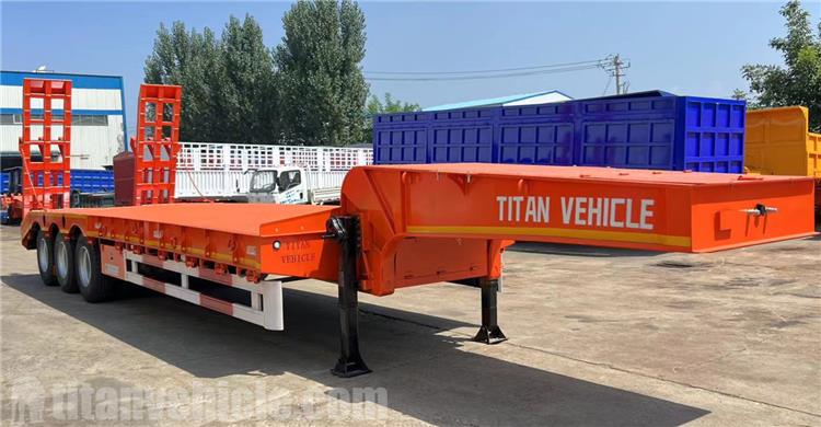 Tri Axle 60 Ton Low Loader Truck for Sale In Tanzania