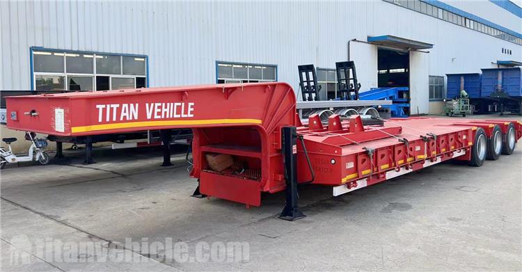 Heavy Duty Tri Axle Low Bed Trailer for Sale in Ghana