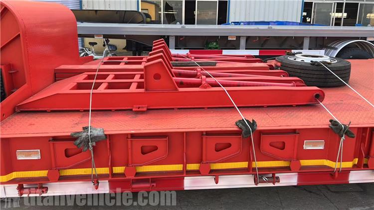 Heavy Duty Tri Axle Low Bed Trailer for Sale in Ghana