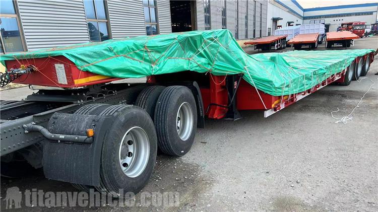 Heavy Duty Tri Axle Low Bed Trailer for Sale in Ghana