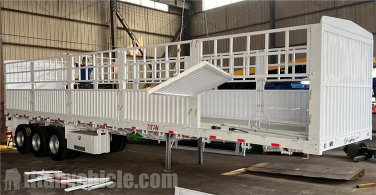 Tri Axle 80 Ton Fence Semi Trailer for Sale In Zimbabwe Harare