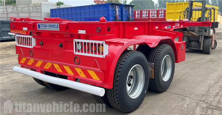 2 Axle 20ft Container Chassis Trailer for Sale In Botswana