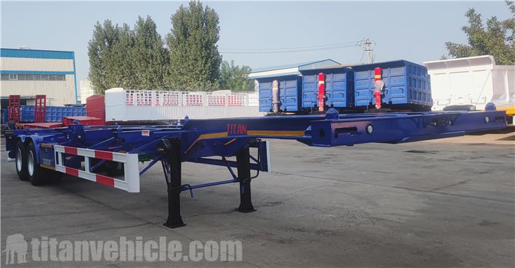 2 Axle 40 ft Gooseneck Skeletal Trailer for Sale In Dominican