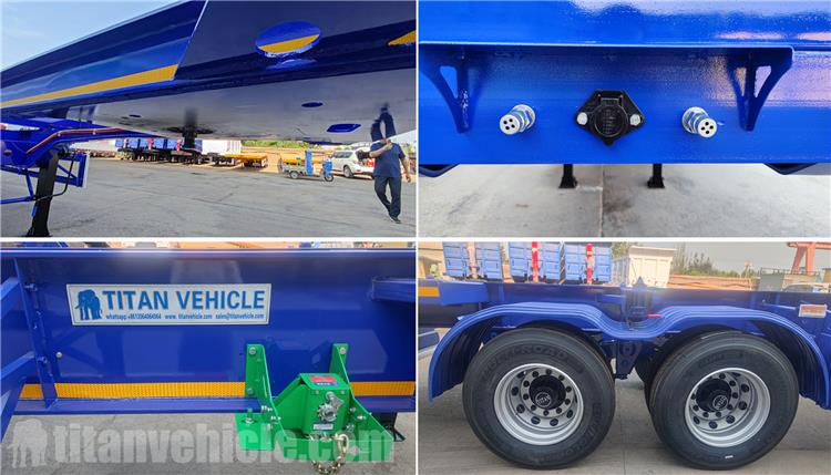 2 Axle 40 ft Gooseneck Skeletal Trailer for Sale In Dominican