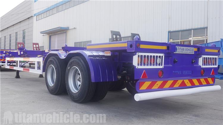 2 Axle 40 ft Gooseneck Skeletal Trailer for Sale In Dominican