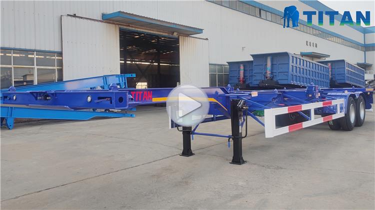 2 Axle 40 ft Gooseneck Skeletal Trailer for Sale In Dominican