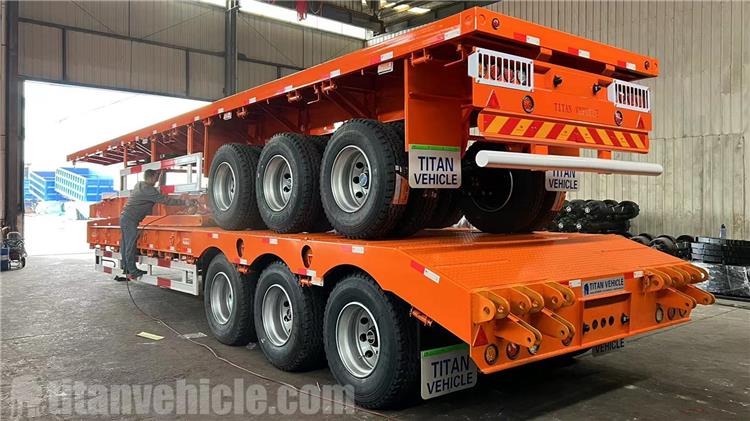 60 Ton Lowbed Semi Trailer and 12.5m Flatbed Trailer for Sale In Dominica