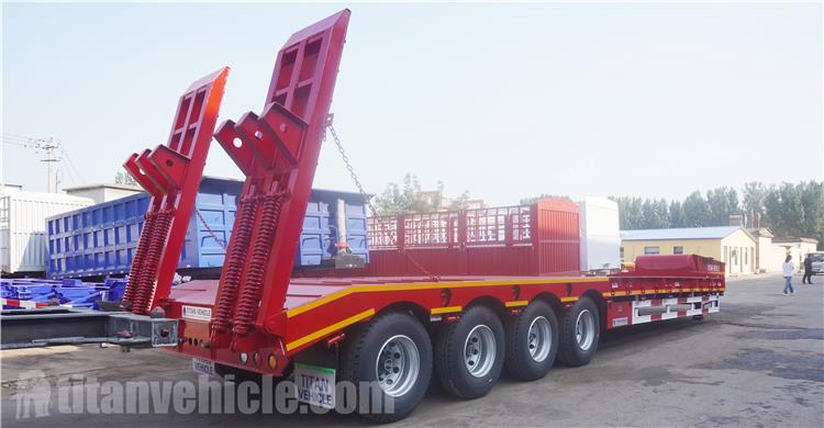 4 Axle 100 Ton Low Loader Semi Trailer for Sale In Angola