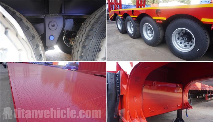 4 Axle 100 Ton Low Loader Semi Trailer for Sale In Angola