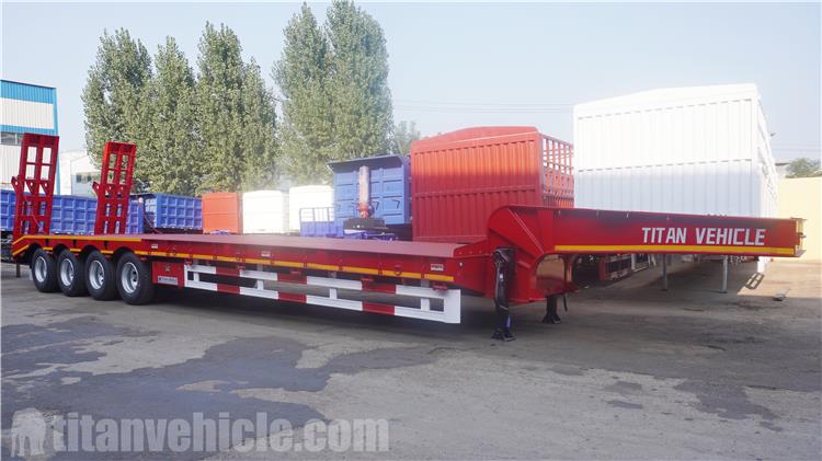 4 Axle 100 Ton Low Loader Semi Trailer for Sale In Angola