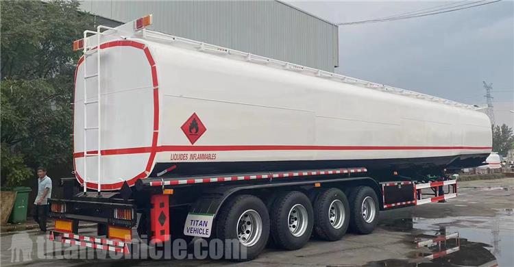 4 Axle 75000 Liters Fuel Tanker Trailer for Sale In Guyana