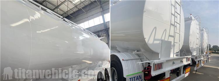 Tri Axle 50000 Liters Palm Oil Tanker Trailer for Sale In Benin