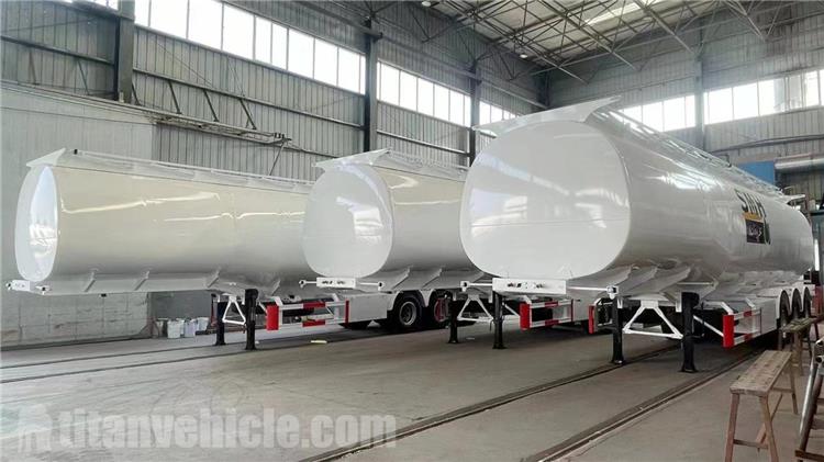 Tri Axle 50000 Liters Palm Oil Tanker Trailer for Sale In Benin