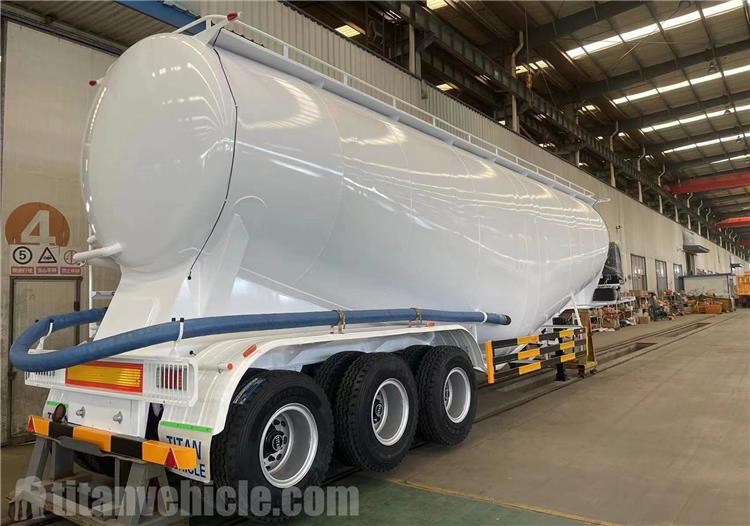 45CBM Bulk Cement Tankers Trailer for Sale In Dominican