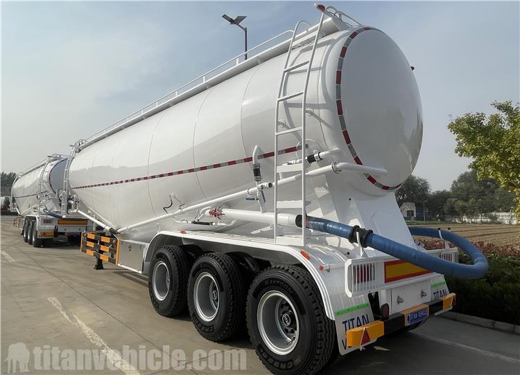 45CBM Bulk Cement Tankers Trailer for Sale In Dominican