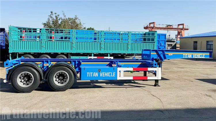 2 Axle 20ft Gooseneck Chassis Trailer for Sale In Philippines