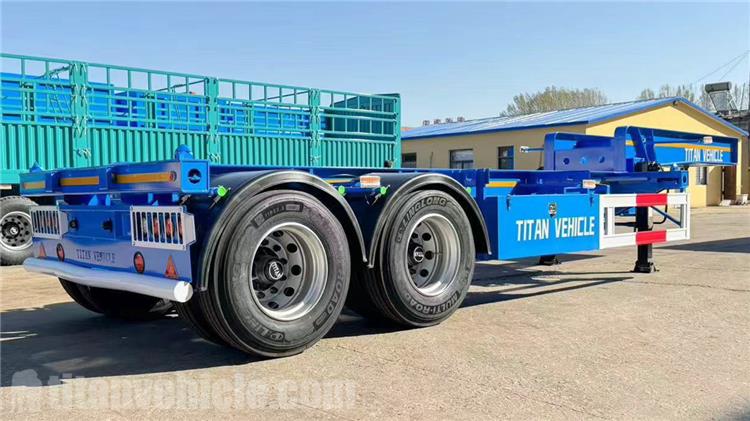 2 Axle 20ft Gooseneck Chassis Trailer for Sale In Philippines