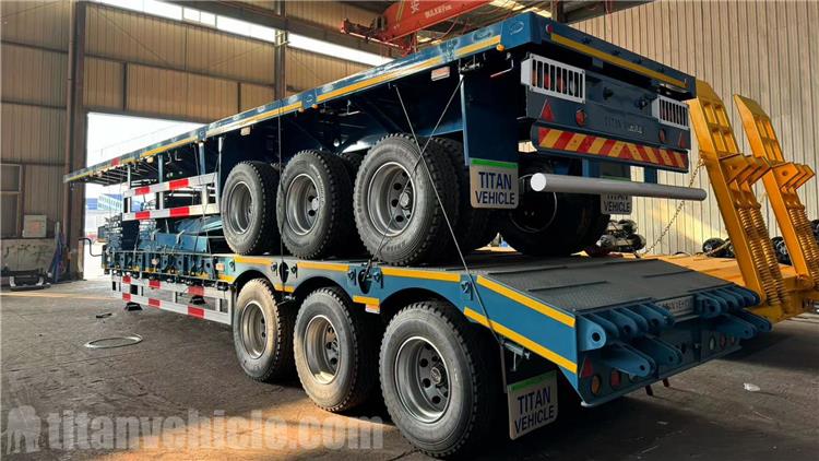 Tri Axle Trailer with Board and Low Bed Trailer for Sale In Djibouti