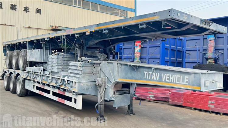 Tri Axle Trailer with Board and Low Bed Trailer for Sale In Djibouti