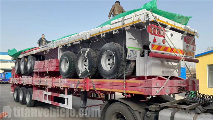 80 Ton Drop Side Trailer for Sale In Zambia