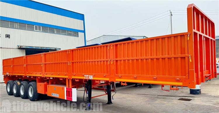 4 Axle 80 Ton Drop Side Wall Trailer for Sale In Zimbabwe