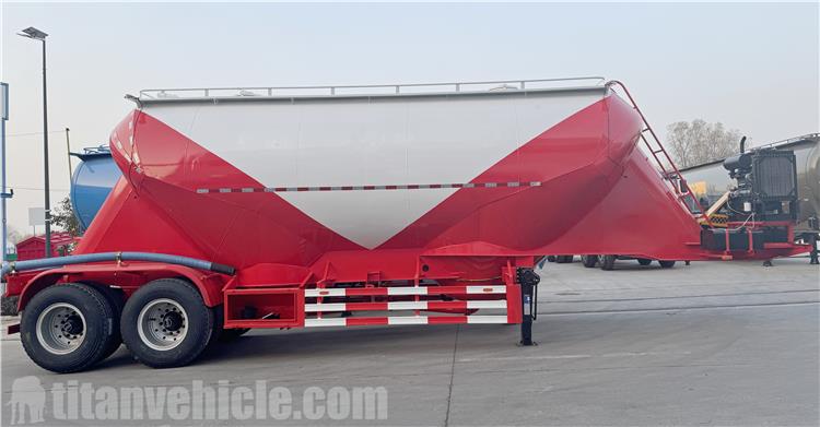 2 Axle 50 Ton Bulk Cement Tanker Trailer for Sale In Uruguay
