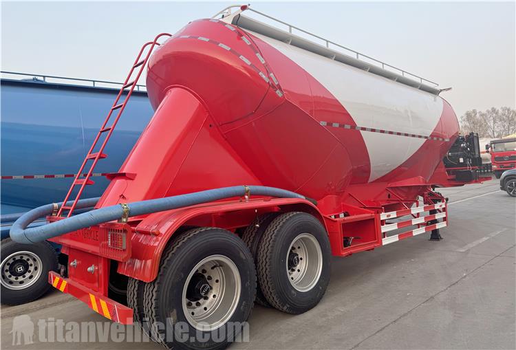 2 Axle 50 Ton Bulk Cement Tanker Trailer for Sale In Uruguay