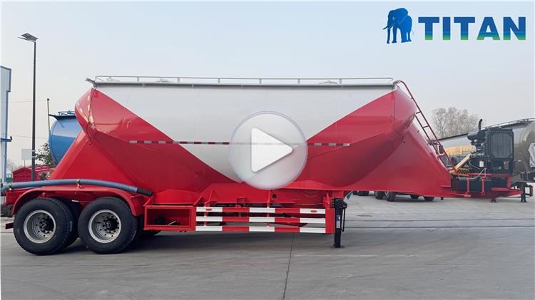 2 Axle 50 Ton Bulk Cement Tanker Trailer for Sale In Uruguay