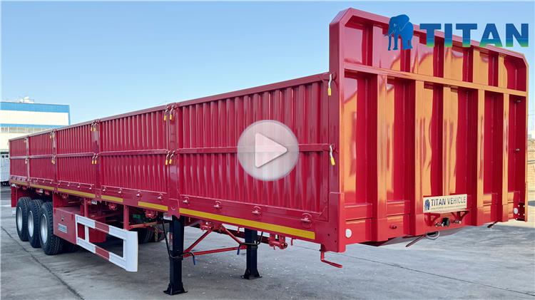 Tri Axle 60 T Side Wall Trailer for Sale In Zambia