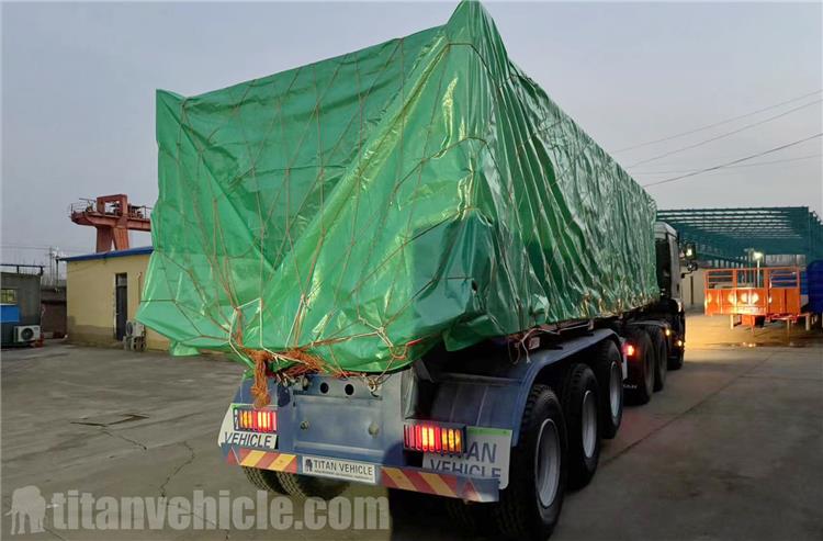 Tri Axle 30CBM Dump Semi Trailer for Sale In Dominican