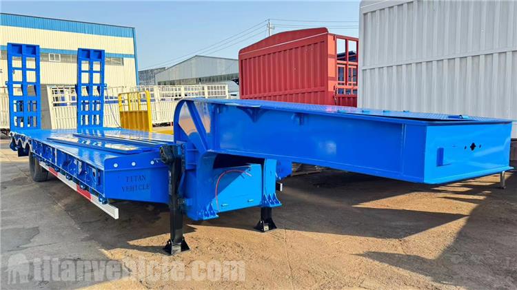 Tri Axle 60 Ton Semi Low Loader Trailer for Sale In Senegal