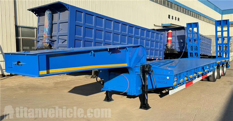 Tri Axle 60 Ton Semi Low Loader Trailer for Sale In Senegal