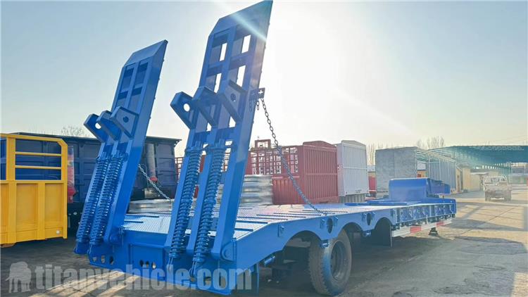 Tri Axle 60 Ton Semi Low Loader Trailer for Sale In Senegal