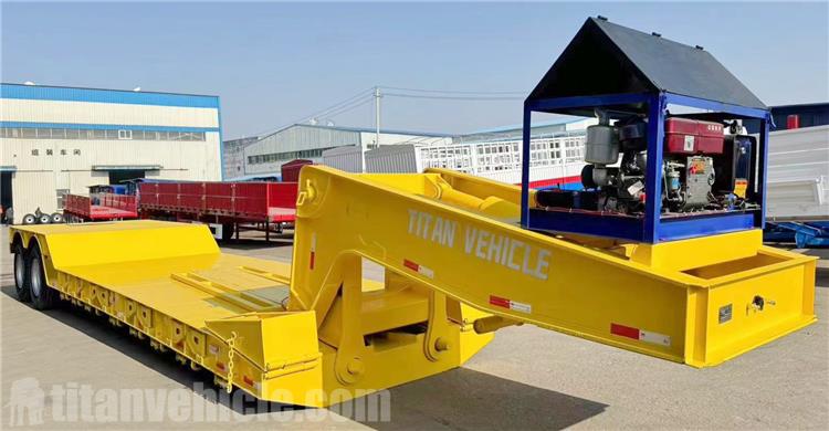 2 Axle 60 Ton Detachable Gooseneck Trailer for Sale In Honduras