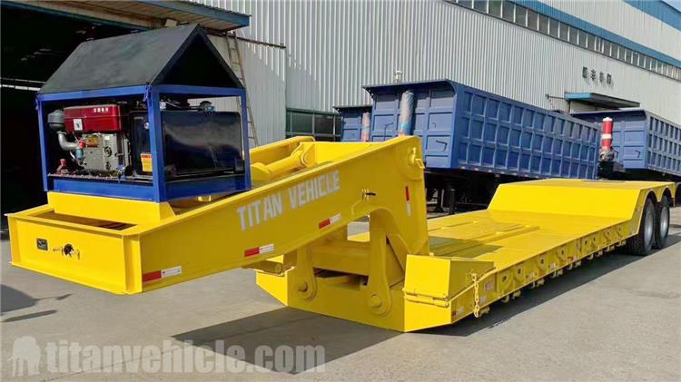 2 Axle 60 Ton Detachable Gooseneck Trailer for Sale In Honduras