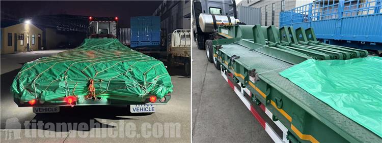 Tri Axle 80 Ton Low Loader Trailer for Sale In Angola