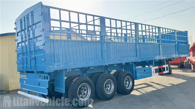 Tri Axle 80 Ton Fence Semi Trailer for Sale In Tanzania