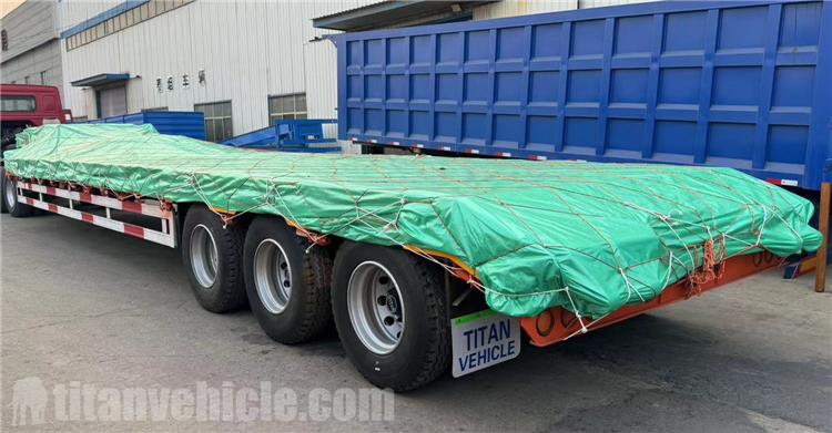 Tri Axle 50 Ton Low Loader Trailer for Sale in Senegal