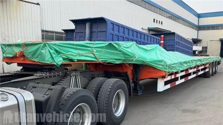 Tri Axle 50 Ton Low Loader Trailer for Sale in Senegal