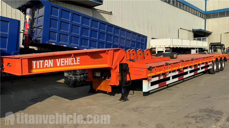 Tri Axle 50 Ton Low Loader Trailer for Sale in Senegal