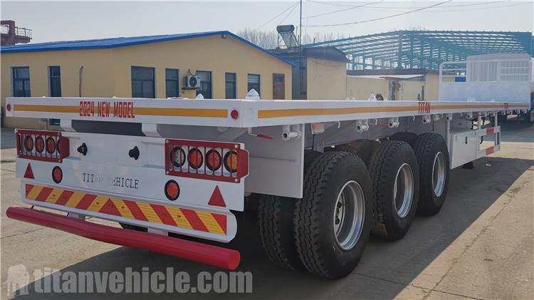 60 Ton Triple Axle Flatbed Trailer for Sale In Guyana