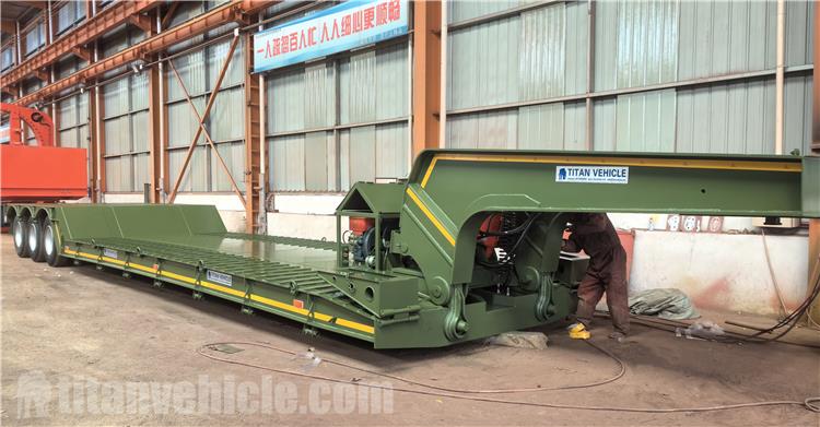 80Ton Detachable Gooseneck Lowboy Trailer for Sale In Mexico