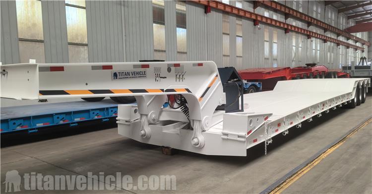 80Ton Detachable Gooseneck Lowboy Trailer for Sale In Mexico