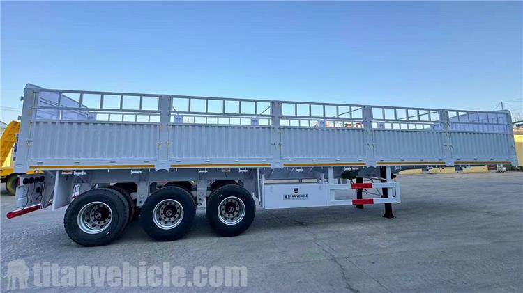60 Ton Fence Cargo Truck Trailer for Sale In Tanzania