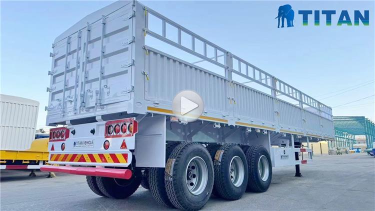 60 Ton Fence Cargo Truck Trailer for Sale In Tanzania