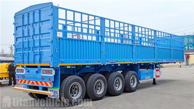 60 Ton Fence Cargo Trailer for Sale In Tanzania