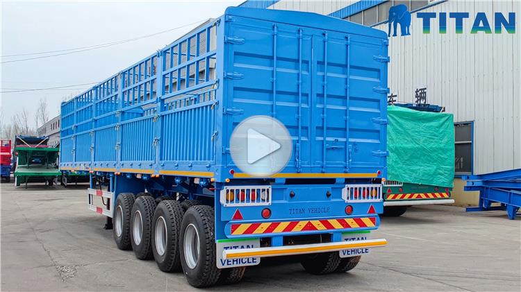 60 Ton Fence Cargo Trailer for Sale In Tanzania