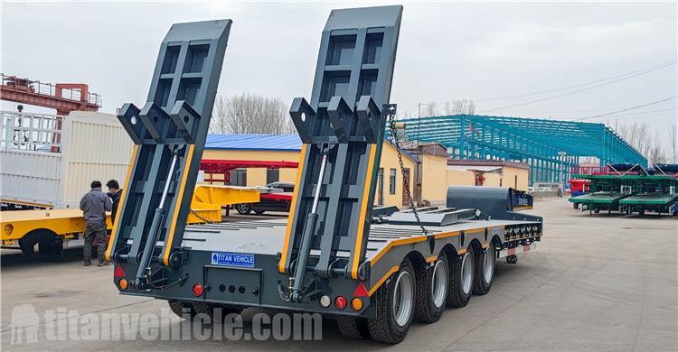 Heavy Duty Excavator Low Bed Trailer for Sale In Guyana